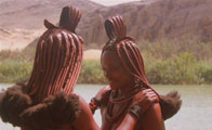 Himba Women at Serra Cafema Camp - Luxury Namibia Safaris