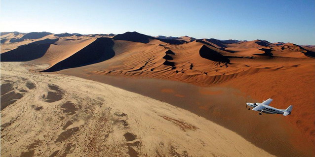 Flying over the Namib Desert - Safari Options | Luxury African Safari Vacations | Classic Africa