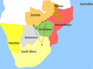Luxury African Safari Tours - Travel Map
