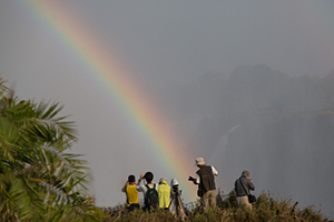 Luxury African Vacations - Rainbow over Victoria Falls