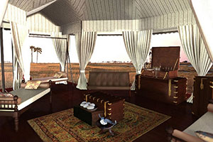 Luxury Botswana Safaris - San Camp on the Makgadikgadi Pans