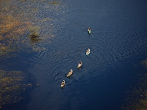 Luxury Botswana Safaris - Boating in the Linyanti Reserve