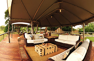 Sitting Area at Anabezi Camp - Luxury Zambia Safaris
