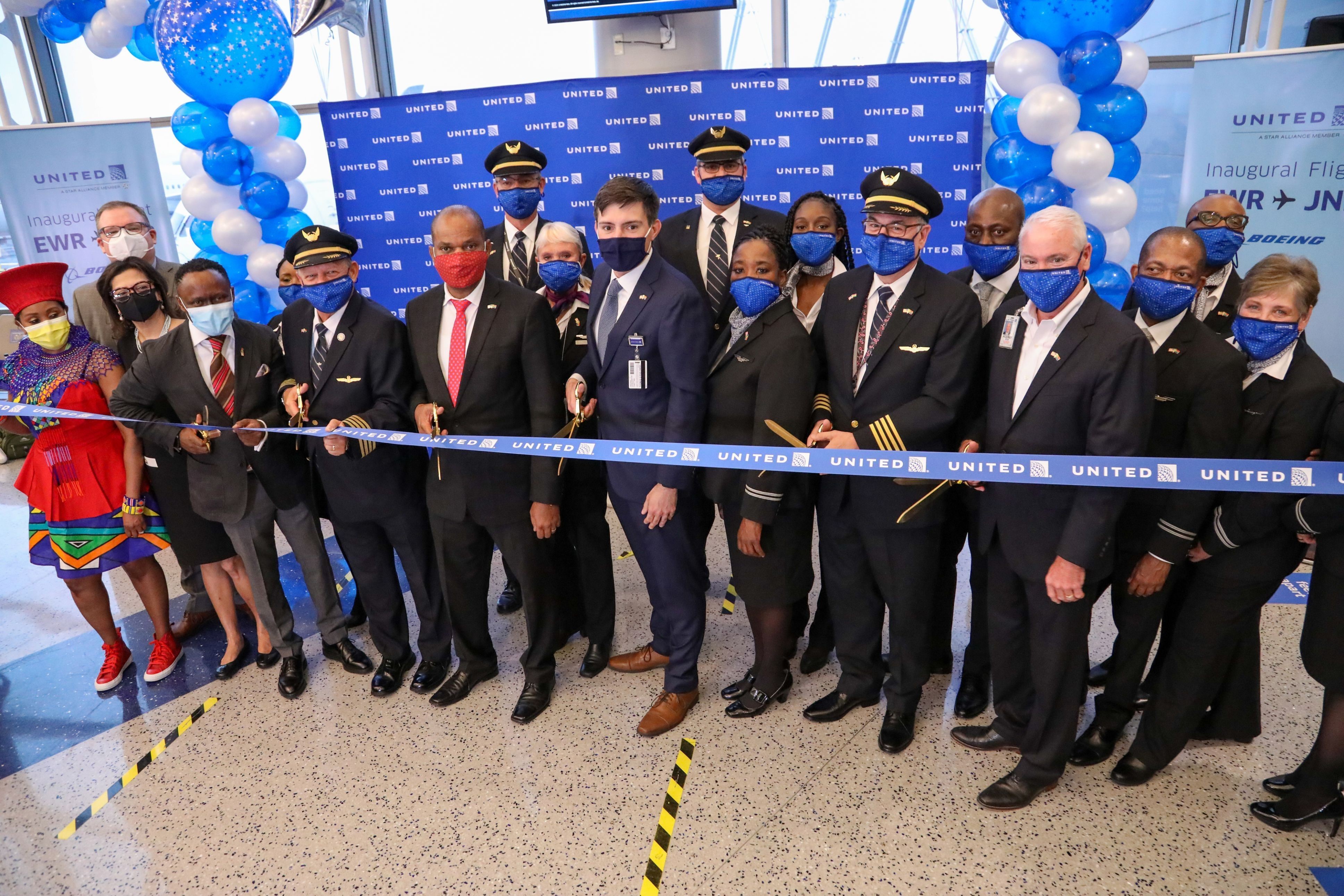 United's inaugural Newark to Johannesburg Flight Photo Credit: South African Tourism